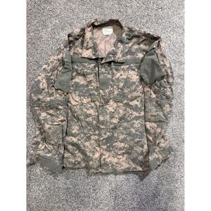American Apparel ACU Coat Mens Medium Regular Green Digital Camo Flame Resistant